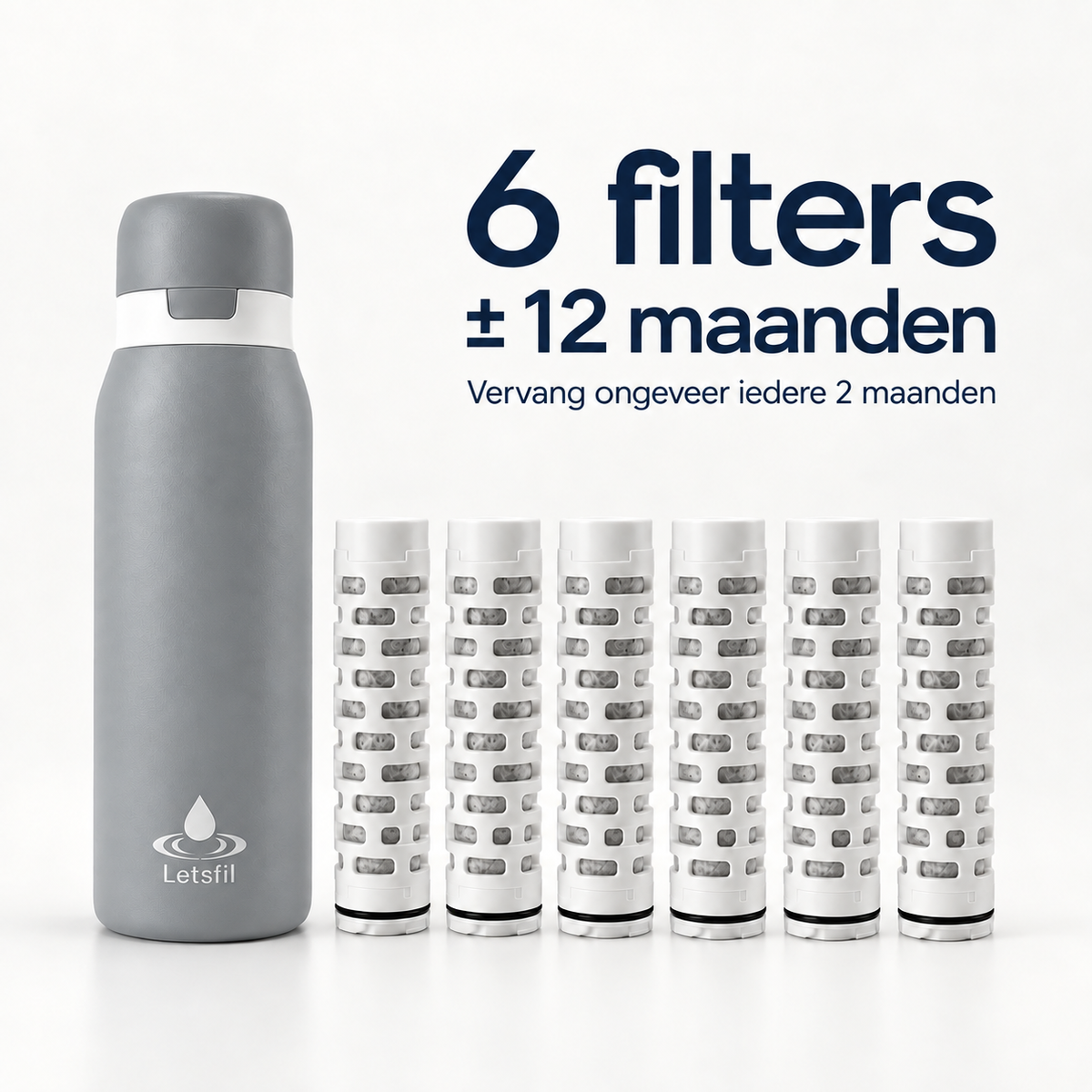 Letsfil Filterabonnement – 6 filters per jaar