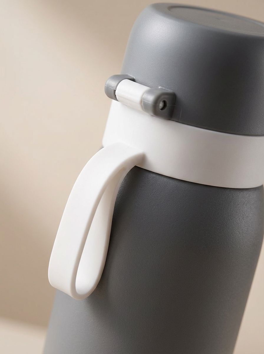 Close-up van het hengsel aan de Letsfil V1 dop