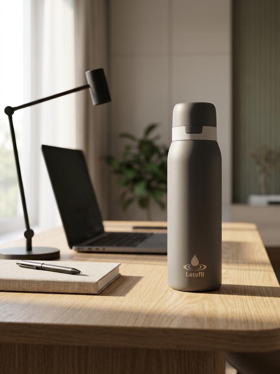 Letsfil V1 houdt water koud op kantoor